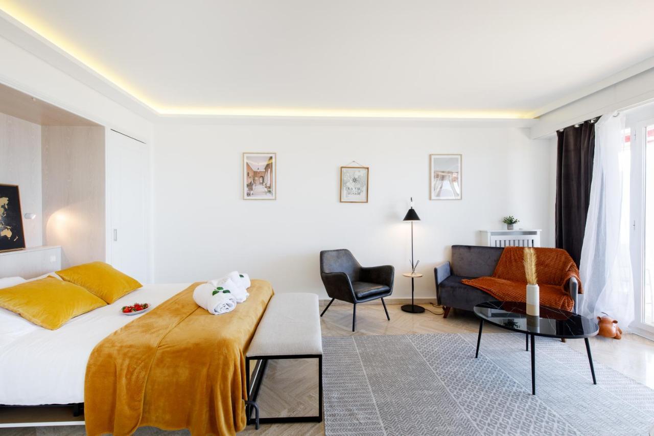 Suite Riviera - Sea View - Clim - 50M Plage - Residence De Standing - Spacieux 180 M2 - Parking Cannes Ngoại thất bức ảnh