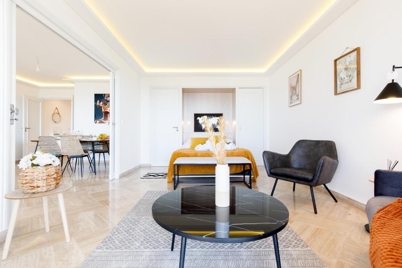 Suite Riviera - Sea View - Clim - 50M Plage - Residence De Standing - Spacieux 180 M2 - Parking Cannes Ngoại thất bức ảnh
